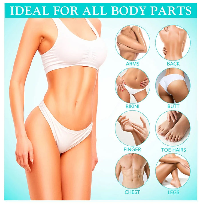 Depiladora de cristal indolora, goma de borrar, esponja de vidrio, herramienta de depilación corporal, belleza, fácil de limpiar