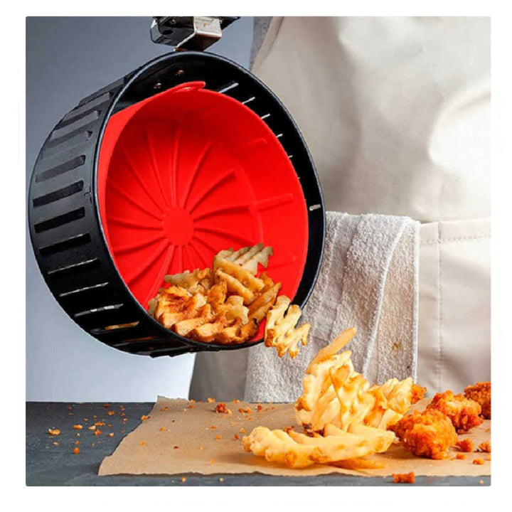 juego de 6 moldes de silicona premium para air fryer