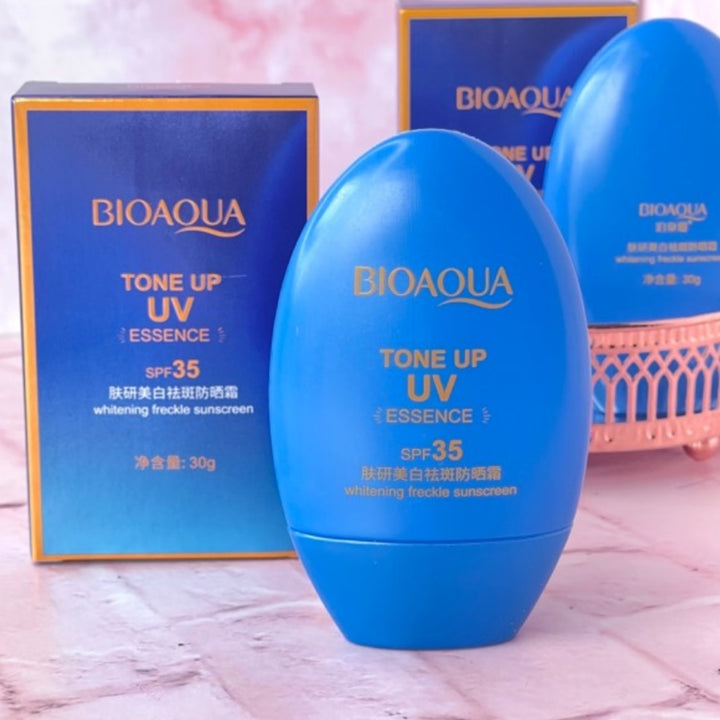 PROTECTOR SOLAR BIOAQUA 35 SPF TONE UP UV ESSENSE SIN COLOR