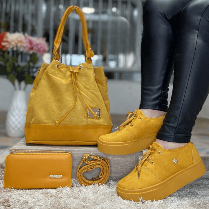 Trio bolso + cartera + tenis 👝👟👜🔥