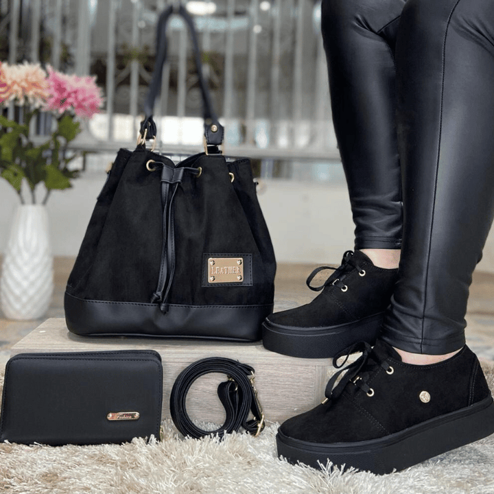 Trio bolso + cartera + tenis 👝👟👜🔥