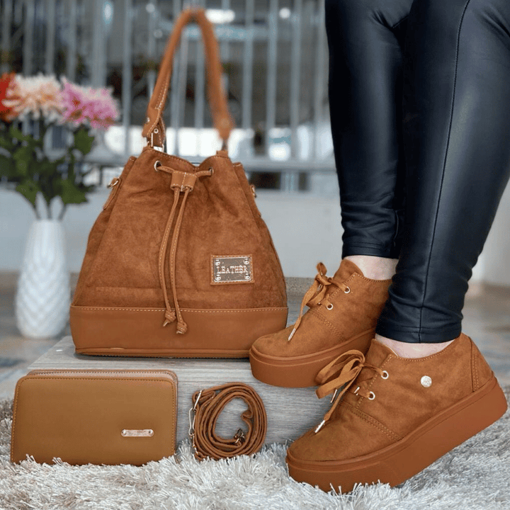 Trio bolso + cartera + tenis 👝👟👜🔥