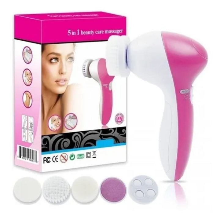 x2 Cepillo Limpieza Masajeador Facial 5 en 1